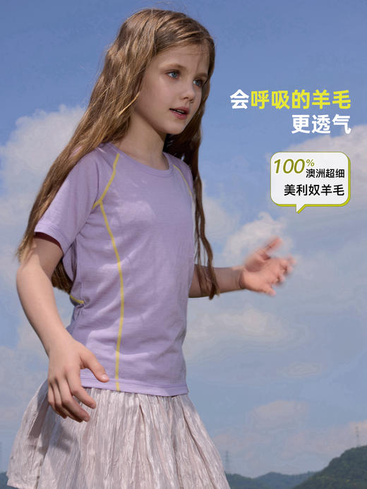 儿童轻薄纯色圆领短袖 (48小时内发货)-turdus-2026夏 商品图3