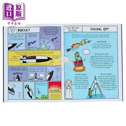 【中商原版】Mike Barfield 地球外的爆笑生活 英文原版绘本 A Day in the Life of an Astronaut, Mars and the Distant Stars 商品图4