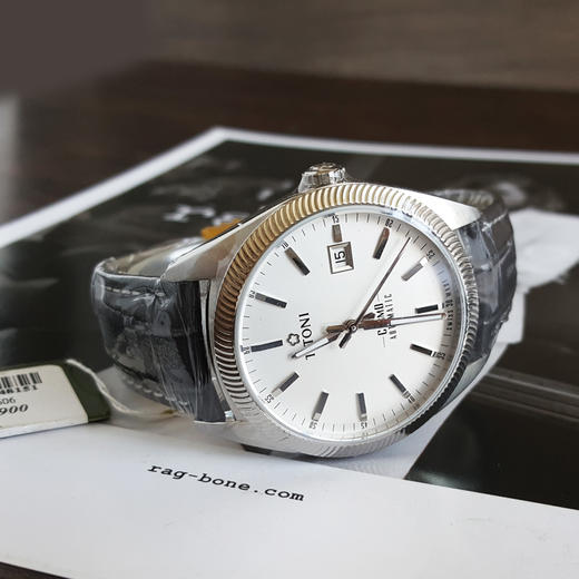 【全新】TITONI 梅花878 S-ST-606自动机械机芯日期显示41MM（男款）Cosmo 宇宙系列精钢/皮带170426NJ91 商品图5