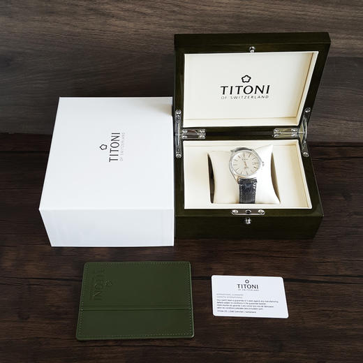 【全新】TITONI 梅花878 S-ST-606自动机械机芯日期显示41MM（男款）Cosmo 宇宙系列精钢/皮带170426NJ91 商品图1