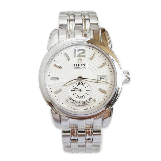 【全新】TITONI 梅花83688 S-297天文台认证自动机械机芯日期显示40MM（男款）Master Series 大师系列精钢170426NJ25 商品图0