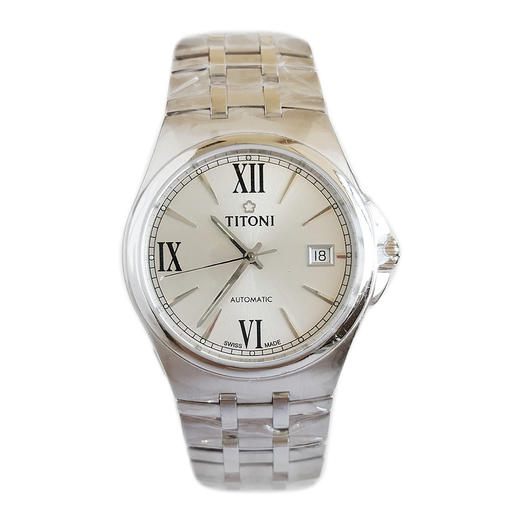 【全新】TITONI 梅花83730 S-520自动机械机芯日期显示38MM（男款）Airmaster 空中霸王系列精钢170426NJ75 商品图0