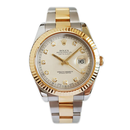【95新】ROLEX 劳力士116333-72213G天文台认证自动机械机芯日期显示41mm（男款）日志型系列耗式钢；18k黄金020526NJT01 商品图0
