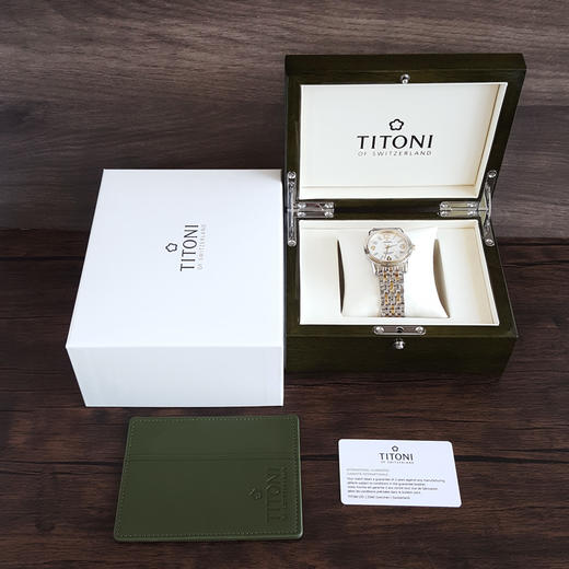 【全新】TITONI 梅花83738 SY-371自动机械机芯日期显示透明表背39MM（男款）Space Star 天星系列间金170426NJ106 商品图1