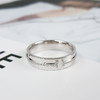 【95新】Tiffany & Co.蒂芙尼T 系列白金宽版镶钻双T戒指62号、宽度约5.3mm中性款170426TJ50 商品缩略图2