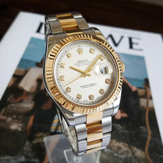 【95新】ROLEX 劳力士116333-72213G天文台认证自动机械机芯日期显示41mm（男款）日志型系列耗式钢；18k黄金020526NJT01 商品图3