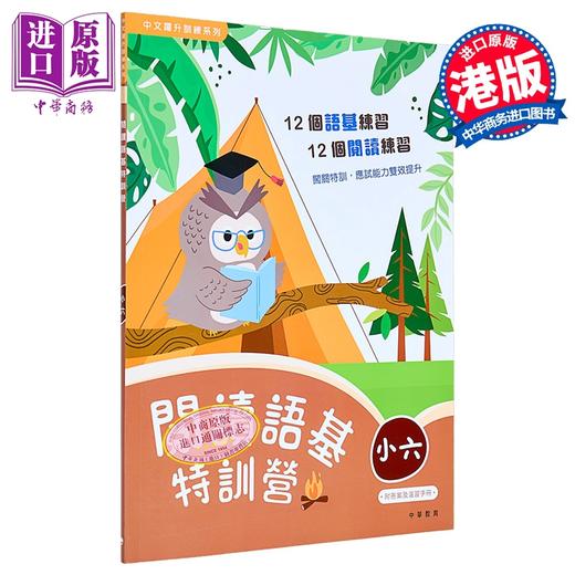 【中商原版】阅读语基特训营 小六 中文跃升训练系列 中华书局教育港台原版 小学六年级中文语文基础知识练习 阅读理解 含答案 商品图0