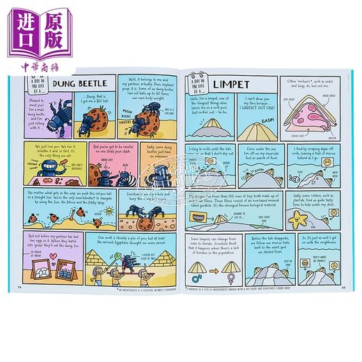 【中商原版】地球上的爆笑生活 英文原版 A Day in the Life of a Poo a Gnu and You 儿童绘本 知识科普百科图画书 进口图书 商品图4