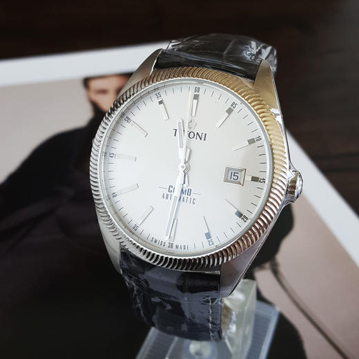 【全新】TITONI 梅花878 S-ST-606自动机械机芯日期显示41MM（男款）Cosmo 宇宙系列精钢/皮带170426NJ91 商品图2