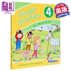 【中商原版】Finger Phonics Book 4 快乐自然拼读手指拼读书4 英文原版 英语字母表字母发音 多感官教学活动 Jolly Phonics