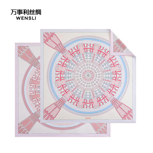 万事利双面印花大方巾-崇光华宇 商品图4