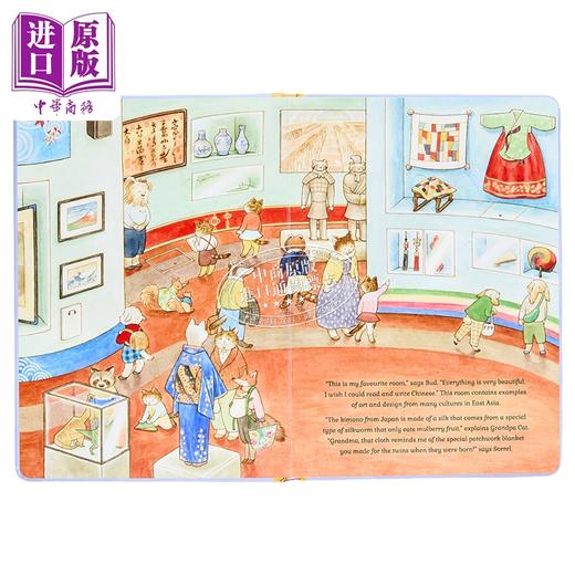【中商原版】Cat Family at The Museum 猫猫家族的博物馆游记 英文原版 进口图书 儿童绘本 动物故事图画书 翻翻书 商品图4