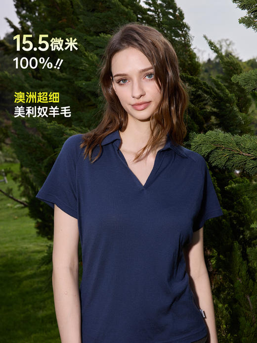 女士轻薄POLO短袖 (48小时内发货)-turdus-2026夏 商品图4