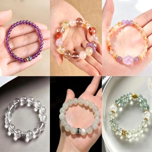 【晶芭莎】高颜值水晶晶石手串系列 商品图0