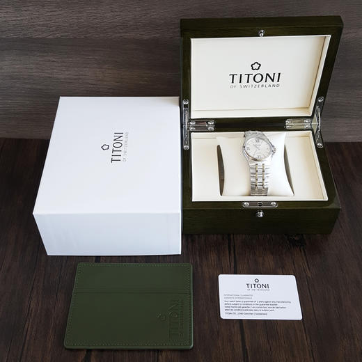 【全新】TITONI 梅花83730 S-520自动机械机芯日期显示38MM（男款）Airmaster 空中霸王系列精钢170426NJ75 商品图1