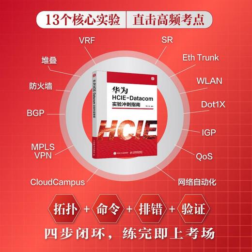 华为HCIE-Datacom实验冲刺指南 HCIE认证 华为技术 实战操作 附习题电子课件实验设计 商品图2