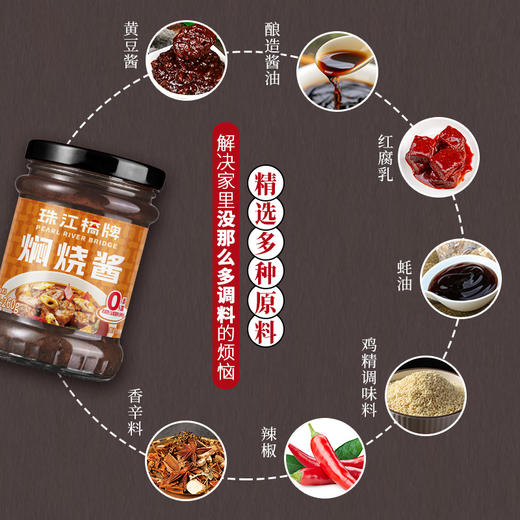 珠江桥牌 焖烧酱260g 商品图2