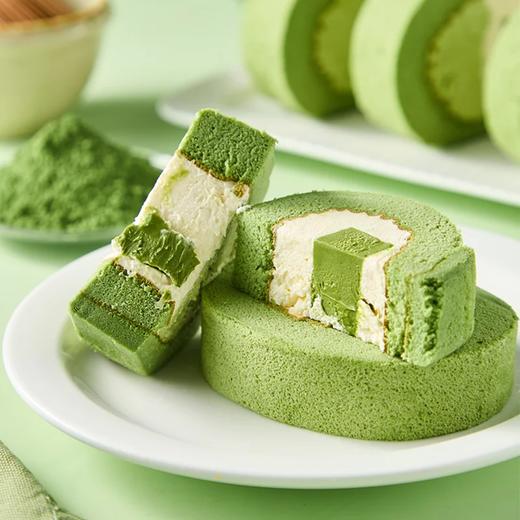 麦德龙 贵州抹茶生巧瑞士卷蛋糕 8片装 商品图2