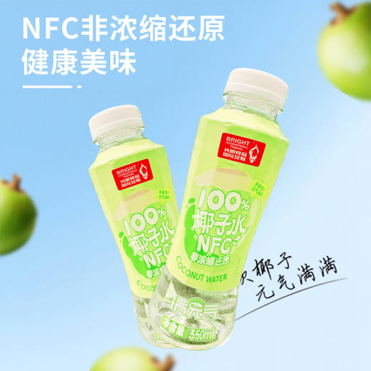 【快速补水】光明 光明满元气100%椰子水 350ml/瓶*15瓶 NFC非浓缩还原 商品图2