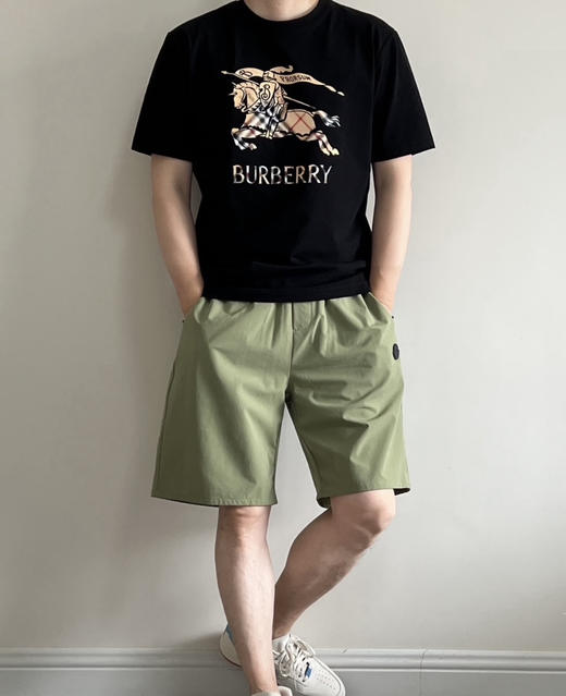 26原单BUR男士战马格纹印花圆领T恤051601 商品图5