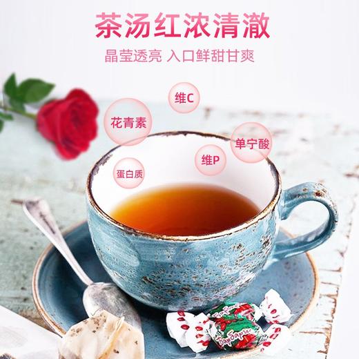 【买3赠1】美栖花田 酵红玫瑰红茶墨红重瓣玫瑰发酵红茶玫瑰花红茶叶礼盒 10包/盒 商品图4