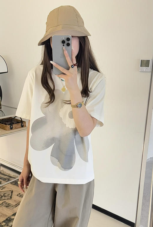 Mari花卉短袖T恤05142 商品图5