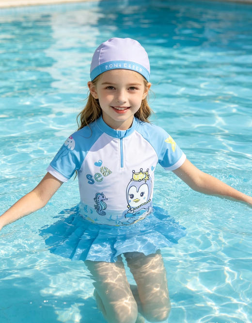 SCHIESSER德国舒雅女童泳装3件套3F/23610E 商品图1
