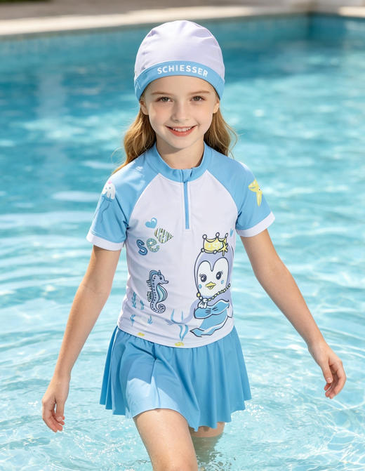 SCHIESSER德国舒雅女童泳装3件套3F/23610E 商品图3