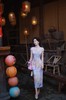 逸红颜明月优选｜『晴雾朵玫』仿醋酸水彩晕染旗袍｜手工钉珠·远看气韵近看匠心🌸 商品缩略图10