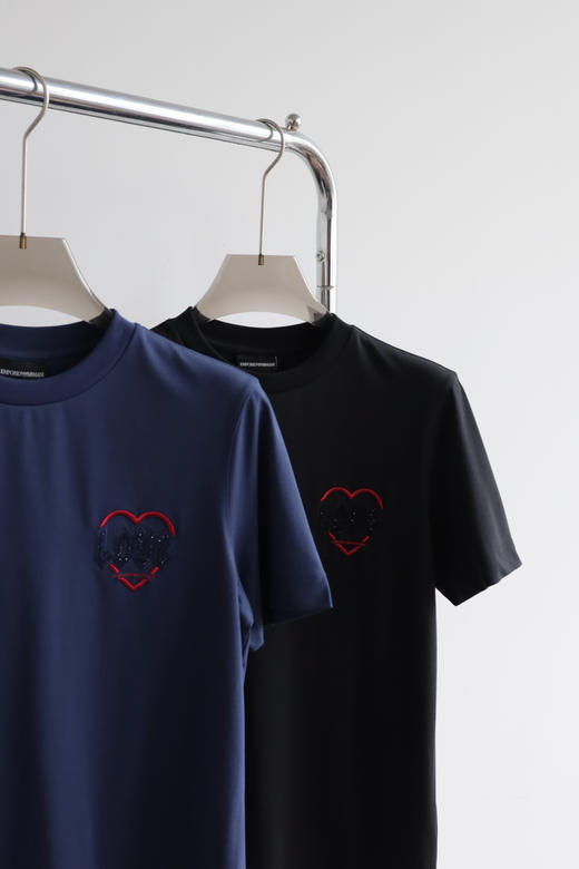 E.@ 情人节限定「LOVE」情侣款刺绣T恤 TX688 商品图5
