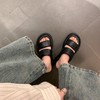 SOSOTATA 厚底云朵拖 可外穿可家居 轻柔舒适 一体成型 防滑大底 鞋面一字带设计 显脚小 增高后跟拉长美腿 商品缩略图5