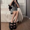 SOSOTATA 厚底云朵拖 可外穿可家居 轻柔舒适 一体成型 防滑大底 鞋面一字带设计 显脚小 增高后跟拉长美腿 商品缩略图6