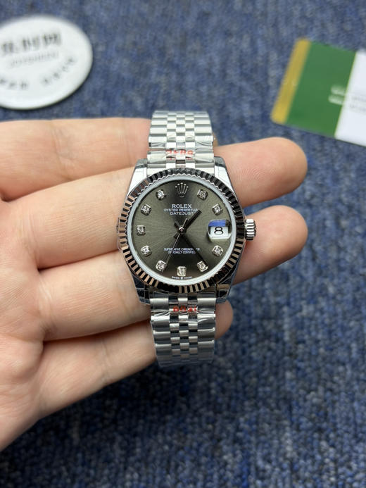 劳力士GS日志型系列 女款31mm 日志31系列 灰盘钻面 女士腕表 搭载改Cal.2236全自动机械机芯 商品图1