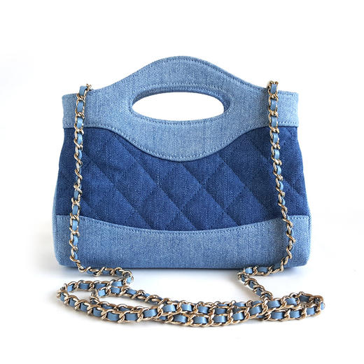 【闲置】CHANEL香奈儿31bag系列AP3656 B23555 U772226P蓝色拼色牛仔31bag nano链条包单肩包女士110526TJ11 商品图3