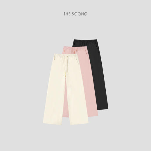 THESOONG/柔光垂感 蚕丝莫代尔一片式剪裁防晒阔腿裤女夏8885 商品图0