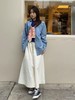 素*同款时尚气质设计感宽松挑洞棉布抽褶裙裤 商品缩略图10