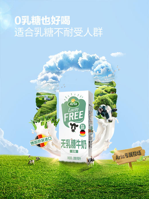 MM 山姆 Arla无乳糖全脂牛奶 200ml*24 商品图3