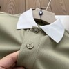 蒙口经典翻领碰撞撞色设计棉质短袖POLO衫 商品缩略图2