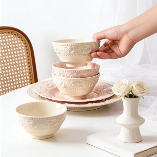 【盘子/碗/味碟/鱼盘】Solarfri 草莓浮雕中古餐具系列    0522 商品图4