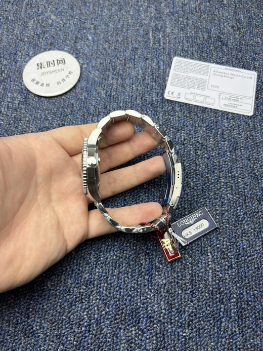 AF浪琴康卡斯41系列 康卡斯41mm 黑色盘 深海之黑 男士腕表 商品图4