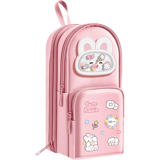 开学季福利！新品！【6层12格分区  大容量收纳】咔巴熊书包笔袋卡通高颜值文具盒多功能女孩小学生大容量铅笔盒 商品图4