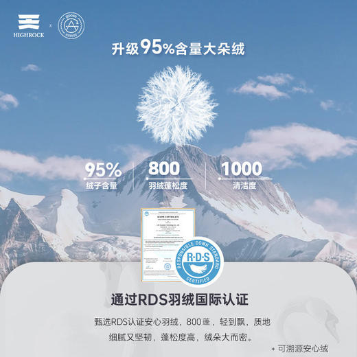 天石羽绒服鹅铠甲95%白鹅绒800蓬  女款 轻量化排骨羽绒服G422（ tbzg） 商品图2