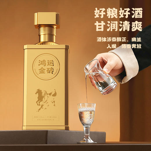 王润芳·鸿运金砖礼盒【茅台前身，茅台镇核心产区】下单整箱赠一套酒具 商品图4
