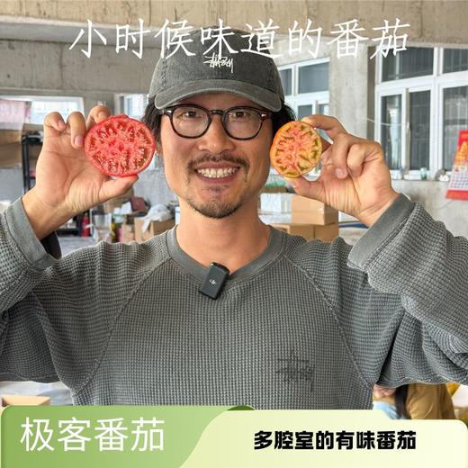 【即将结束❗️❗️】【排单发货】极客番茄丨六号果酸甜浓郁，适合生吃。这会儿口感相对春天滋味会淡一些，尝鲜还是很不错的。三号果皮薄多汁，生吃/炒菜。新鲜现摘现发⭐️京东快递 商品图0