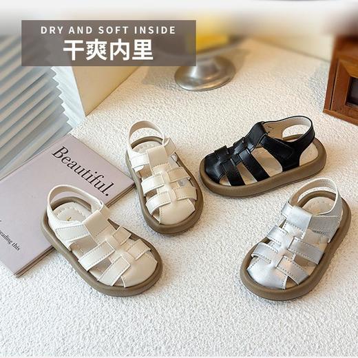 虎班长女童凉鞋儿童夏季鞋2026新款男宝宝软底学步鞋宝宝鞋子镂空沙滩鞋21-30★娃娃优选 商品图3
