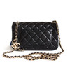 【全新】CHANEL香奈儿CF系列AS5759 B23826 9430526S黑金大mini CF双C调节扣链条包单肩包女士110526TJ26 商品缩略图4