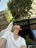 莱赛尔雪花棉感V领蕾丝花边短袖T恤 商品缩略图6