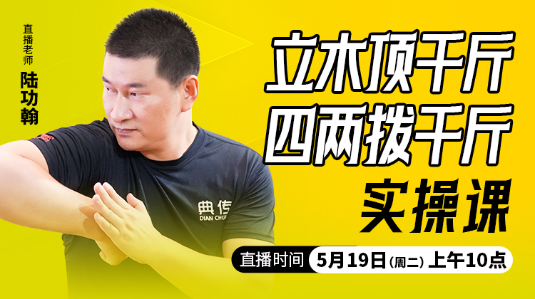 立木顶千斤 ，四两拨千斤——直播教学（陆师亲授）