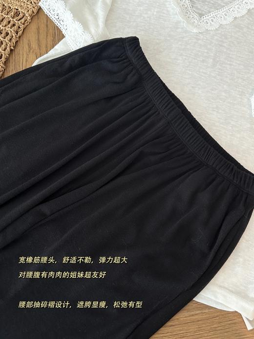 row风黑色天丝羊毛收口裤 商品图8