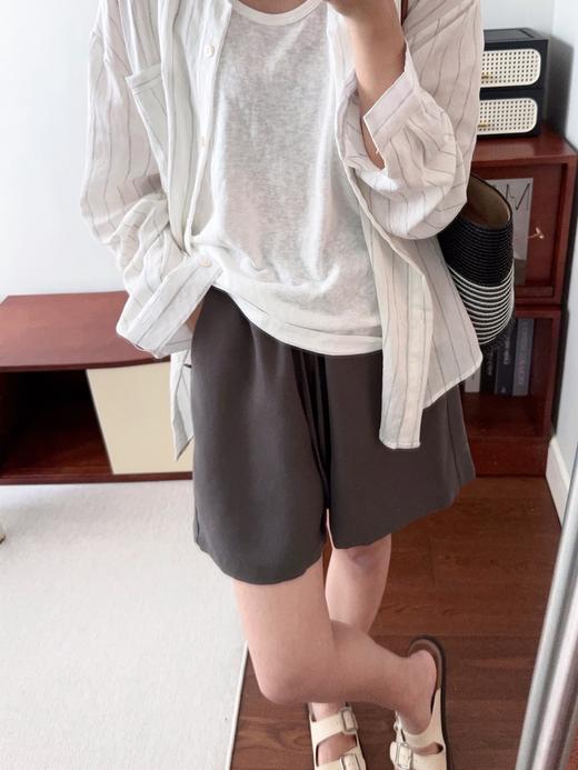 640 女款 夏日亚麻莱赛尔短裤 DK407 商品图2